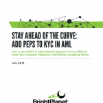 Stay Ahead of the Curve - Add PEPs to KYC in AML White Paper