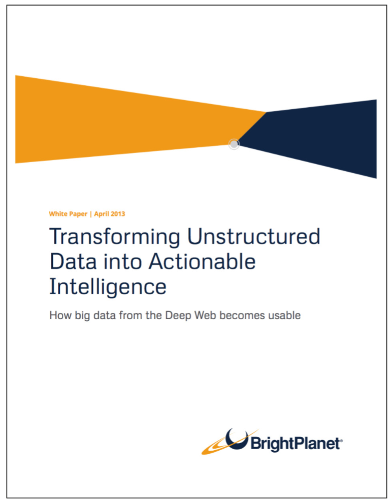 Unstructured Data | BrightPlanet